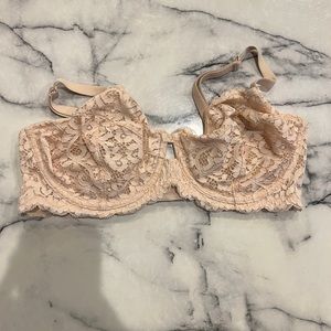 Tan lace bra